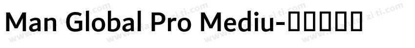 Man Global Pro Mediu字体转换